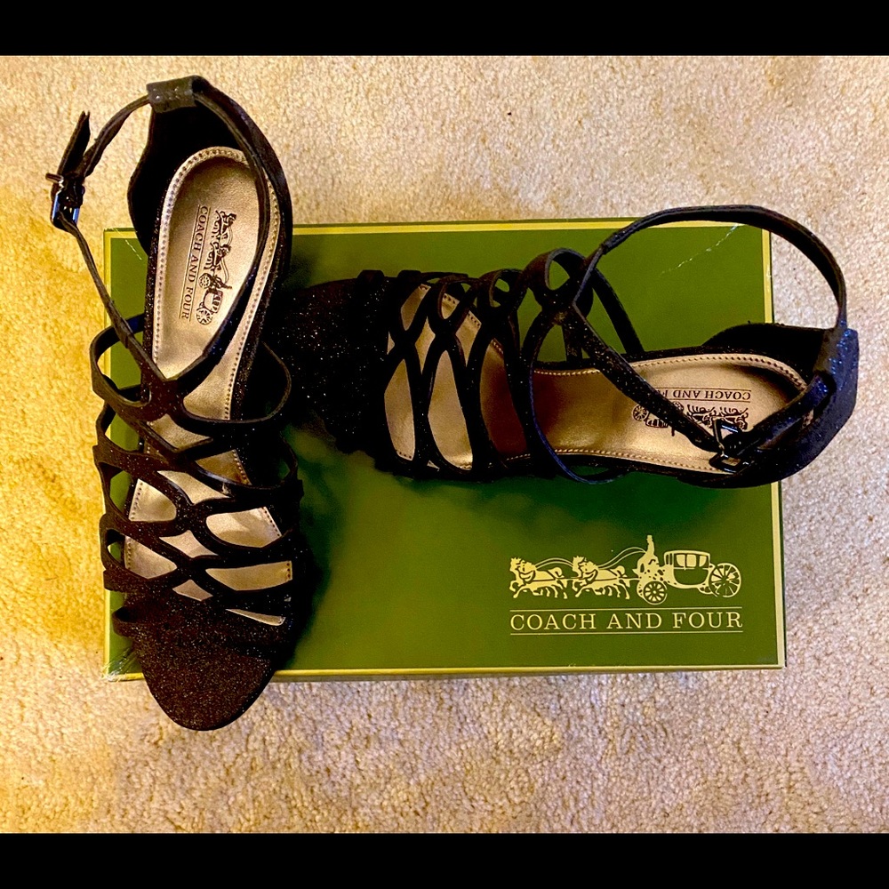 Sparkle high heel sandals